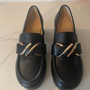 Proenza Schouler Monogram  Leather Loafer Pumps